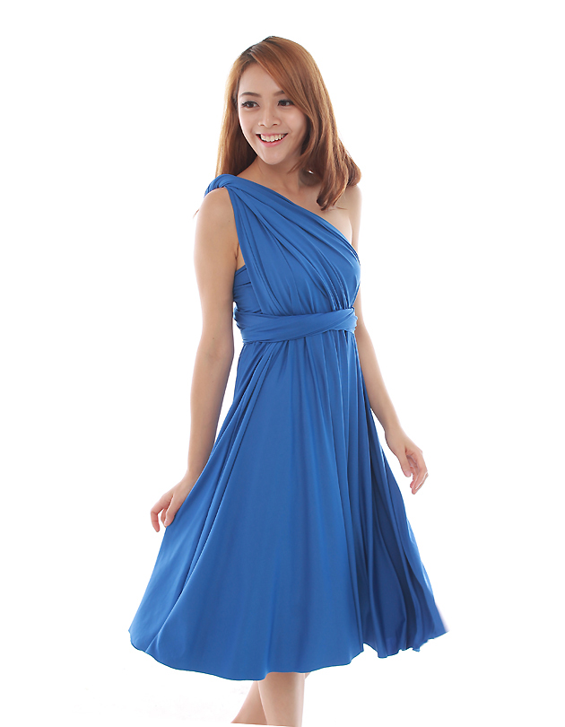 Cherie Convertible Classic Dress in Royal Blue